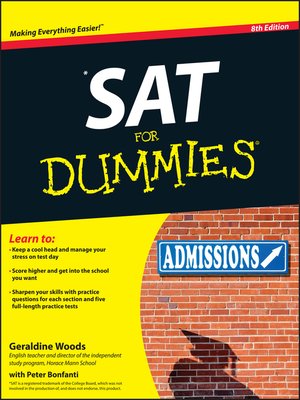 cover image of SAT for Dummies